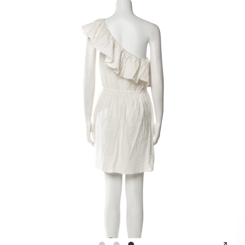 Rebecca Taylor White dress Asymmetrical Ruffled Sundress mini - Picture 5 of 13